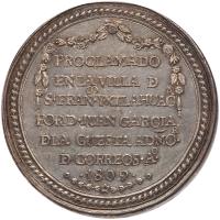 Mexico. San Francisco Ixtlahuaca. Silver Proclamation Medal, 1809 PCGS AU55 - 2