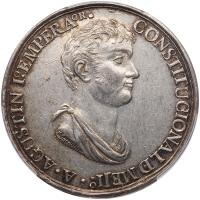 Mexico. Silver Proclamation Medal, 1822 (Oaxaca). PCGS AU55