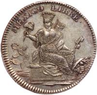 Mexico. Silver Proclamation Medal, 1828 (San Luis Potosi) PCGS AU55