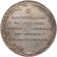 Mexico. Proclamation Medal, 1822 (Mexico City) PCGS AU53 - 2