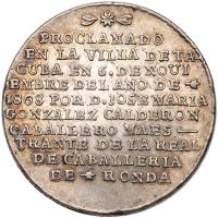 Mexico. Silver Proclamation Medal, 1808 PCGS AU55 - 2