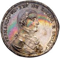 Mexico. Silver Proclamation Medal, 1809 PCGS AU58