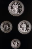 2001-W 4-Piece Set of Gem Proof Eagle Platinum Coins