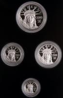 2000-W 4-Piece Set of Gem Proof American Eagle Platinum Coins