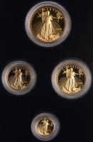 1992-W & P 4-piece American Gold Eagle Gem Proof Set