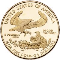 1995-W Gem Proof American Eagle $25 Gold Coin - 2