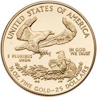 1999-W Gem Proof American Eagle $25 Gold Coin - 2