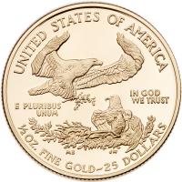 2000-W Gem Proof American Eagle $25 Gold Coin - 2