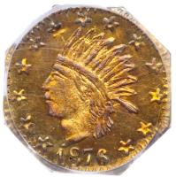 1876 Quarter Dollar Octagonal Indian Head. Breen and Gillio-786. Low Rarity 6