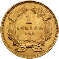 1862 $1 Gold Indian PCGS MS63 - 2