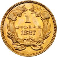 1887 $1 Gold Indian PCGS MS62 - 2