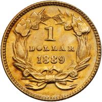 1889 $1 Gold Indian PCGS MS66 - 2