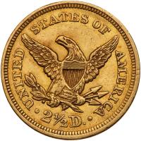 1856 $2.50 Liberty PCGS AU55 - 2
