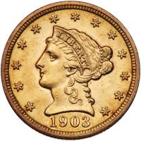 1903 $2.50 Liberty PCGS MS64