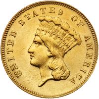 1866 $3 Gold