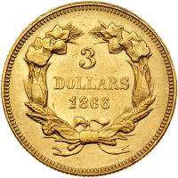 1866 $3 Gold - 2