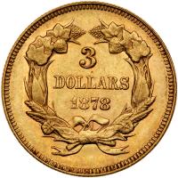 1878 $3 Gold PCGS MS61 - 2