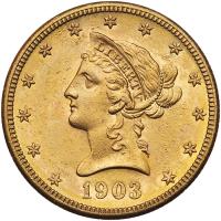 1903-S $10 Liberty PCGS MS61