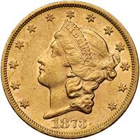 1873-S $20 Liberty. Closed 3 PCGS AU53