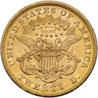 1873-S $20 Liberty. Closed 3 PCGS AU53 - 2