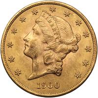 1900 $20 Liberty PCGS MS62