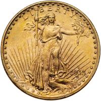 1913-S $20 St. Gaudens PCGS MS62