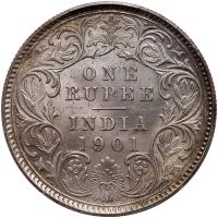 India. Rupee, 1901-C PCGS MS63 - 2