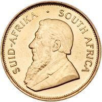 South Africa. Â½ Krugerrand, 1980 Choice Brilliant Unc