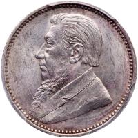 South Africa-Republic. 6 Pence, 1896 PCGS MS63