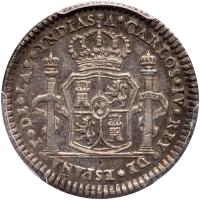 Mexico. 1 Real Size Silver Proclamation Medal, 1789 PCGS AU58