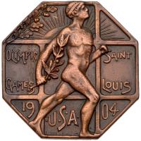 Worldwide. United States Olympic Games St. Louis Participation Award Medal, 1904