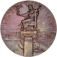 Sweden. Olympic Games Participant Medal, 1912 PCGS Specimen 63 - 2