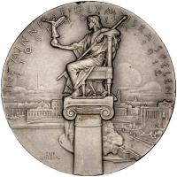 Worldwide. Sweden. Olympic Games Stockholm White Medal Participants Medal, 1912 - 2