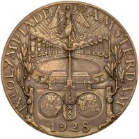 Worldwide. Netherlands. Olympic Games Amsterdam Bronze Participation Medal, 1928 - 2