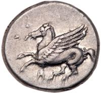 Akarnania, Leukas. AR Stater (8.42 g), ca. 350-320 BC Choice VF