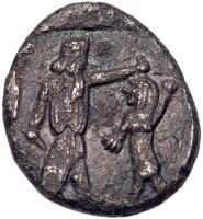 Phoenicia, Sidon. Time of Baalshallim I-Baâana. Silver 1/2 Shekel (6.32 g), ca. 425-402 BC