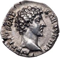 Marcus Aurelius. Silver Denarius (3.35 g), as Caesar, AD 138-161 EF