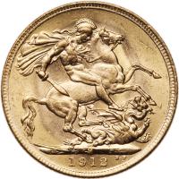 Australia. Sovereign, 1912-M Choice Brilliant Unc - 2