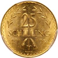 Austria. 25 Schilling, 1926 PCGS MS64 - 2