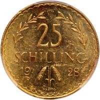 Austria. 25 Schilling, 1928 PCGS MS62 - 2