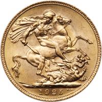 Great Britain. Sovereign, 1925 Choice Brilliant Unc - 2