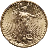 1915 $20 St. Gaudens NGC MS63