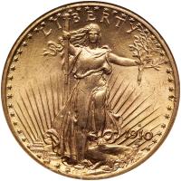 1910-S $20 St. Gaudens NGC MS63