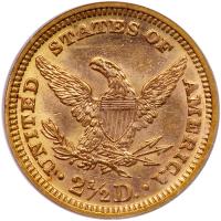 1891 $2.50 Liberty PCGS MS62 - 2