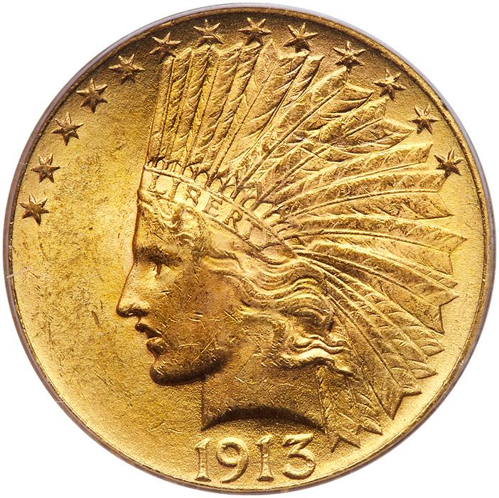 1913 $10 Indian PCGS MS63