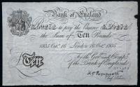 Great Britain. World War II Operation "Bernhard" German Forgery of British 10 Pound Note