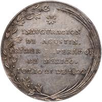 Mexico. Augustin Iturbide Silver Proclamation Medal. 1822 PCGS AU53 - 2
