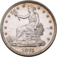 1876-S Trade $1 PCGS Unc Details