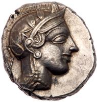 Attica, Athens. Silver Tetradrachm (16.69 g), ca. 454-404 BC EF