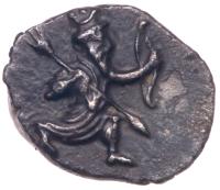 Cilicia, Uncertain mint. Silver Obol (0.70 g), 4th century BC. Superb EF